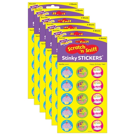 Trend Enterprises Happy Birthday/Vanilla Stinky Stickers, PK360 T927